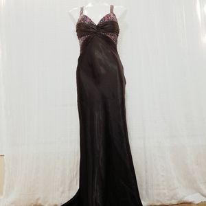 Sequin Black Gown